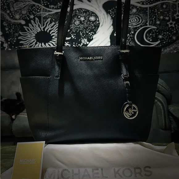 Michael Kors Black leather Tote Bag shoulder bag like new ❌80% OFF SALE❌ - Picture 16 of 16